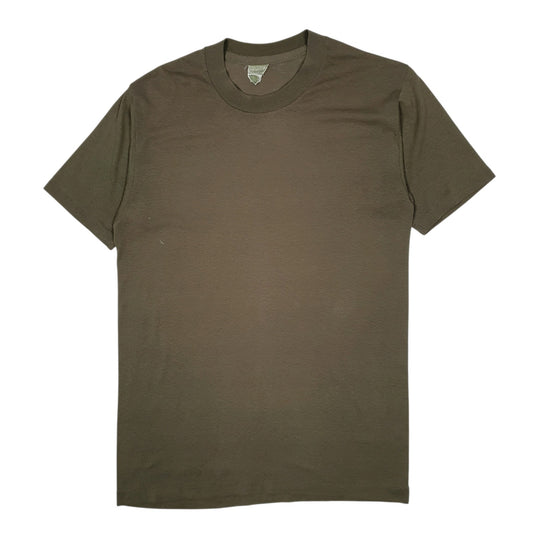Mens Green Unbranded Military Short Sleeve T Shirt