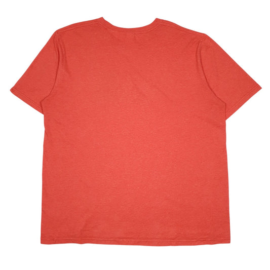 Mens Red The North Face Spellout  T Shirt