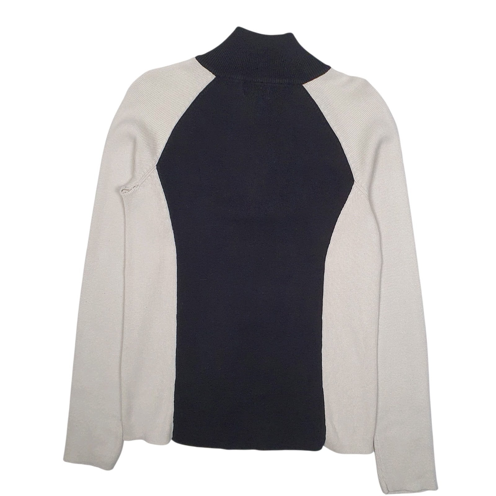 Womens Black Ralph Lauren Polo Jeans Co Quarter Zip Jumper