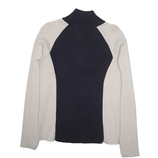 Womens Black Ralph Lauren Polo Jeans Co Quarter Zip Jumper