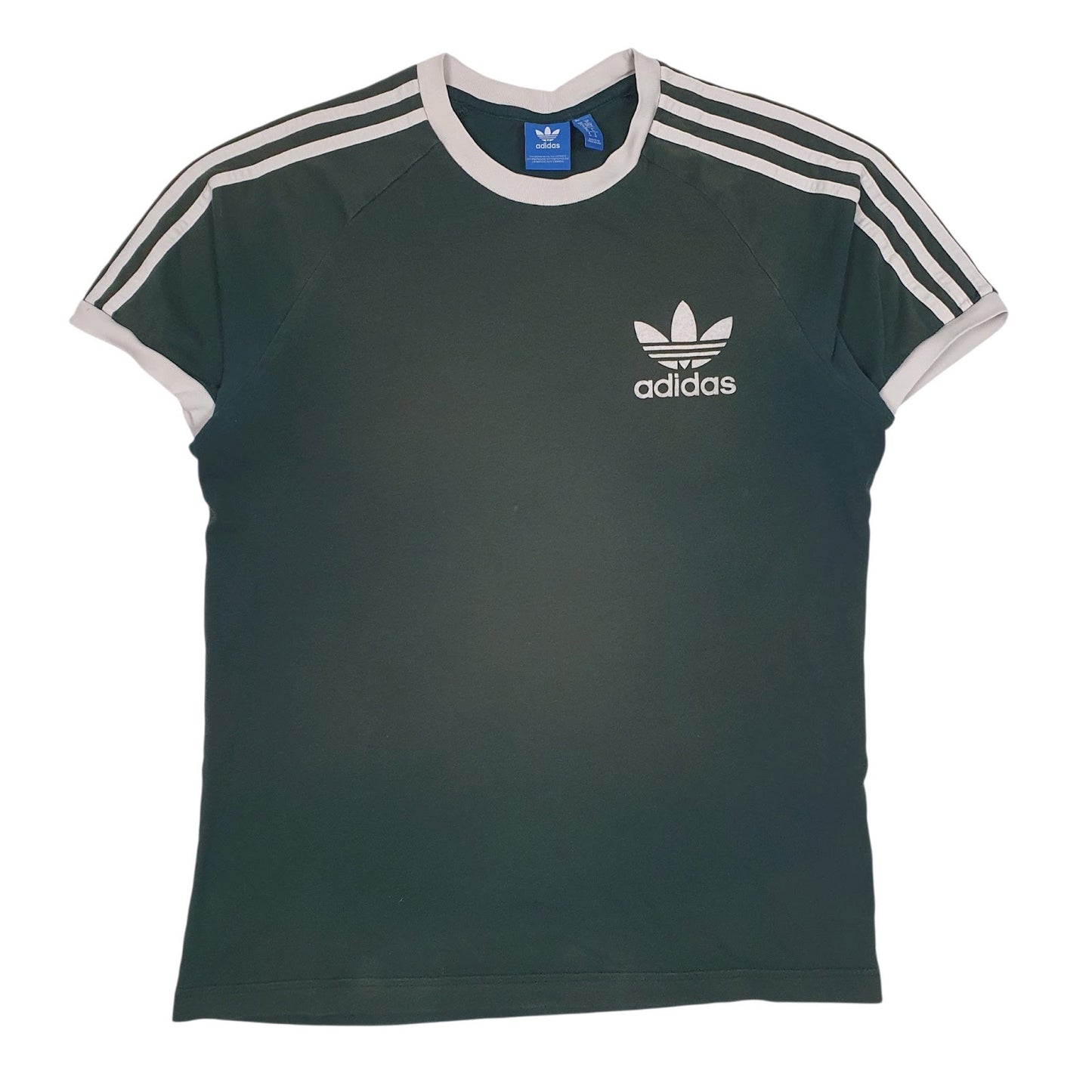 Mens Green Adidas  Short Sleeve T Shirt