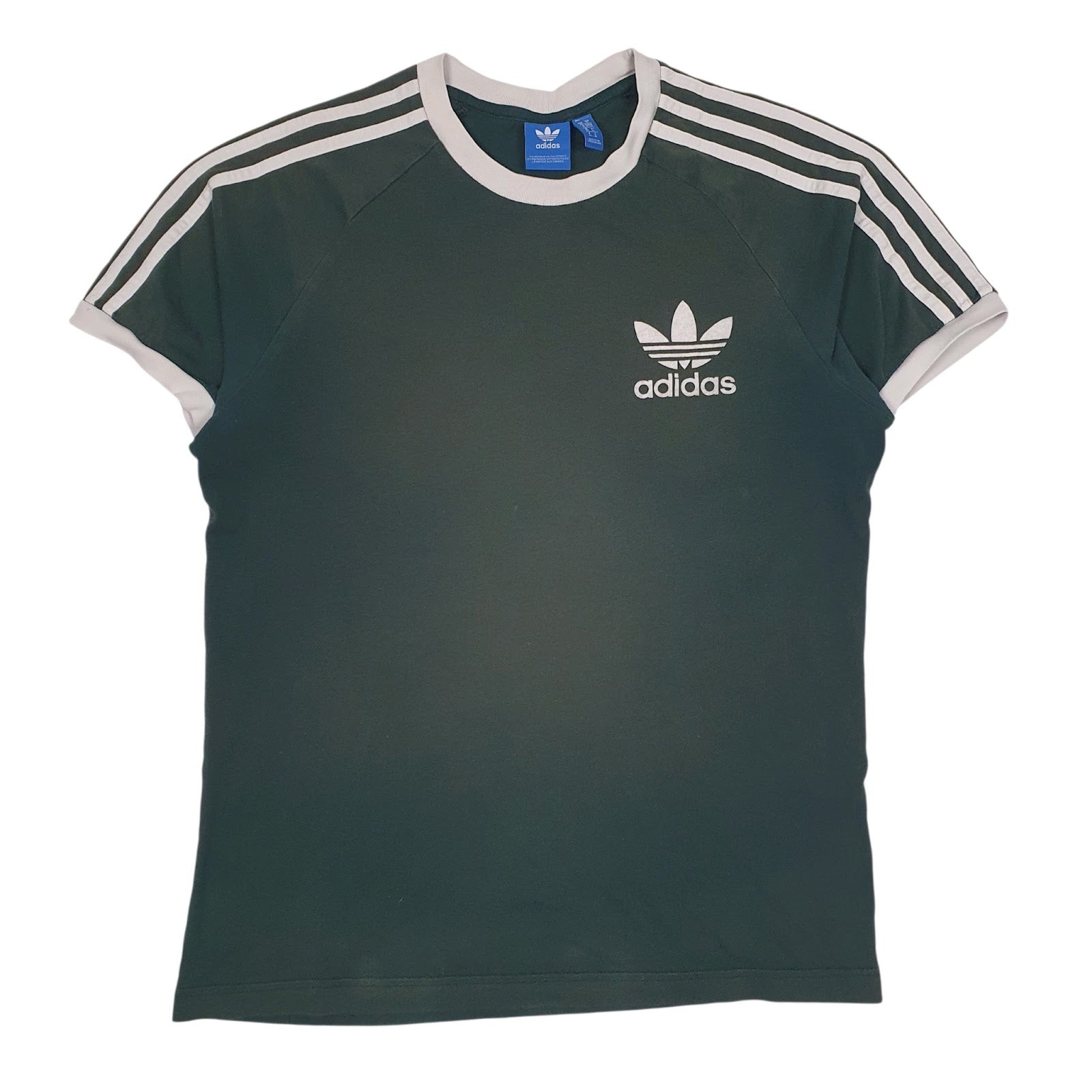 Mens Green Adidas  Short Sleeve T Shirt