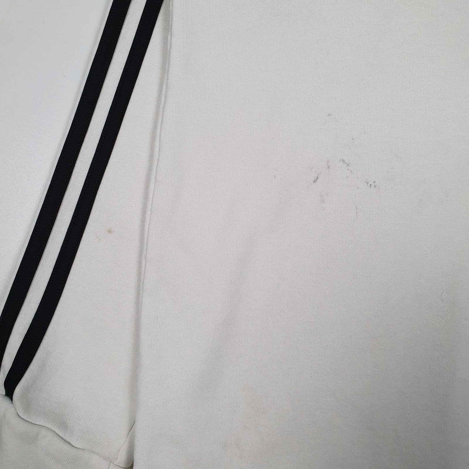 Womens White Adidas  Hoodie Jumper