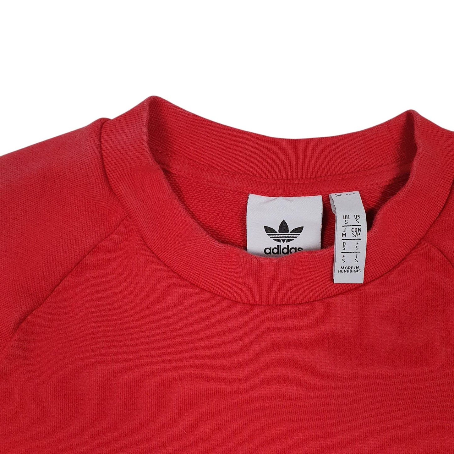 Mens Red Adidas  Crewneck Jumper