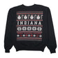 Mens Black Champion Indiana Hoodiers Christmas Xmas Crewneck Jumper