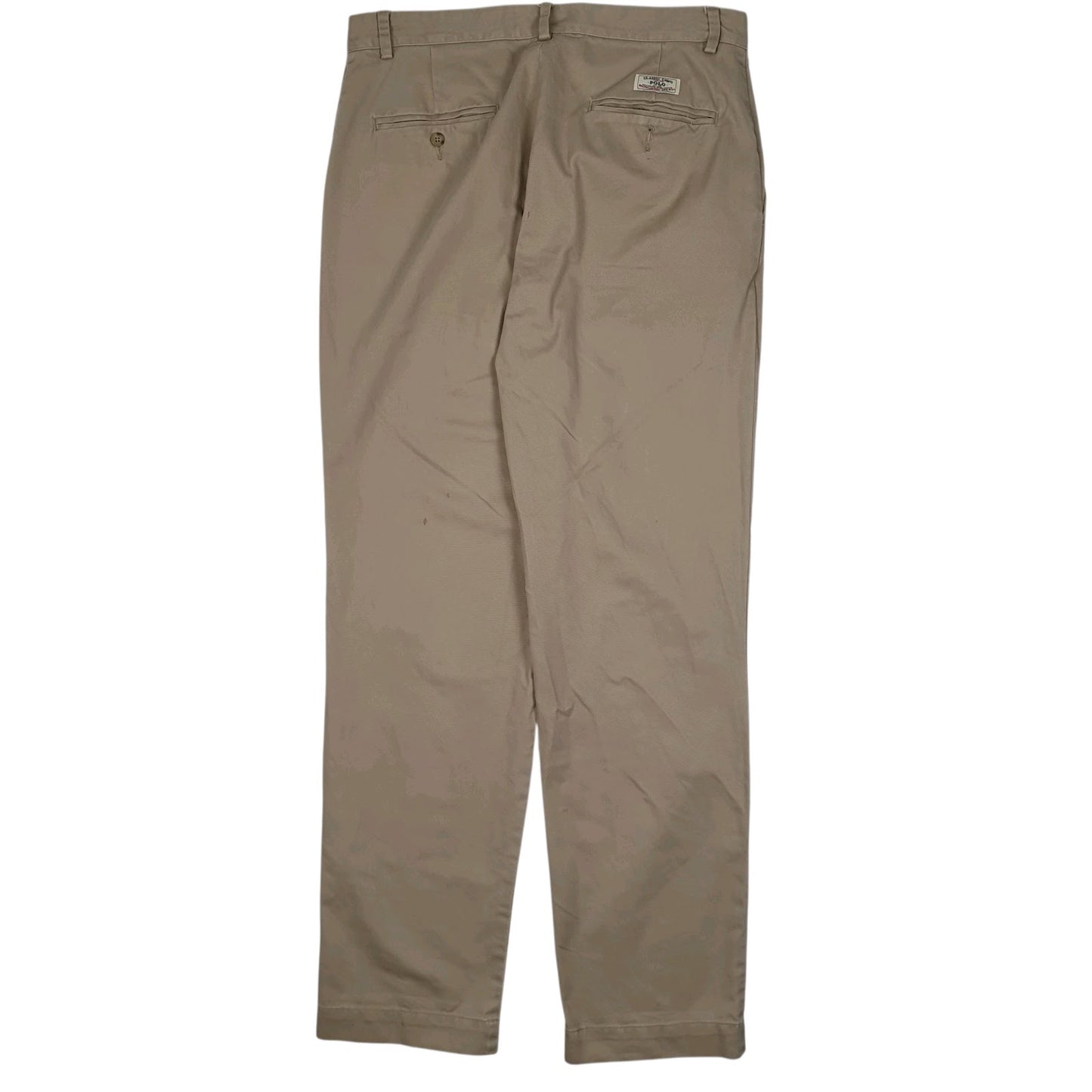 Mens Beige Polo Ralph Lauren Vintage 90s  Trousers