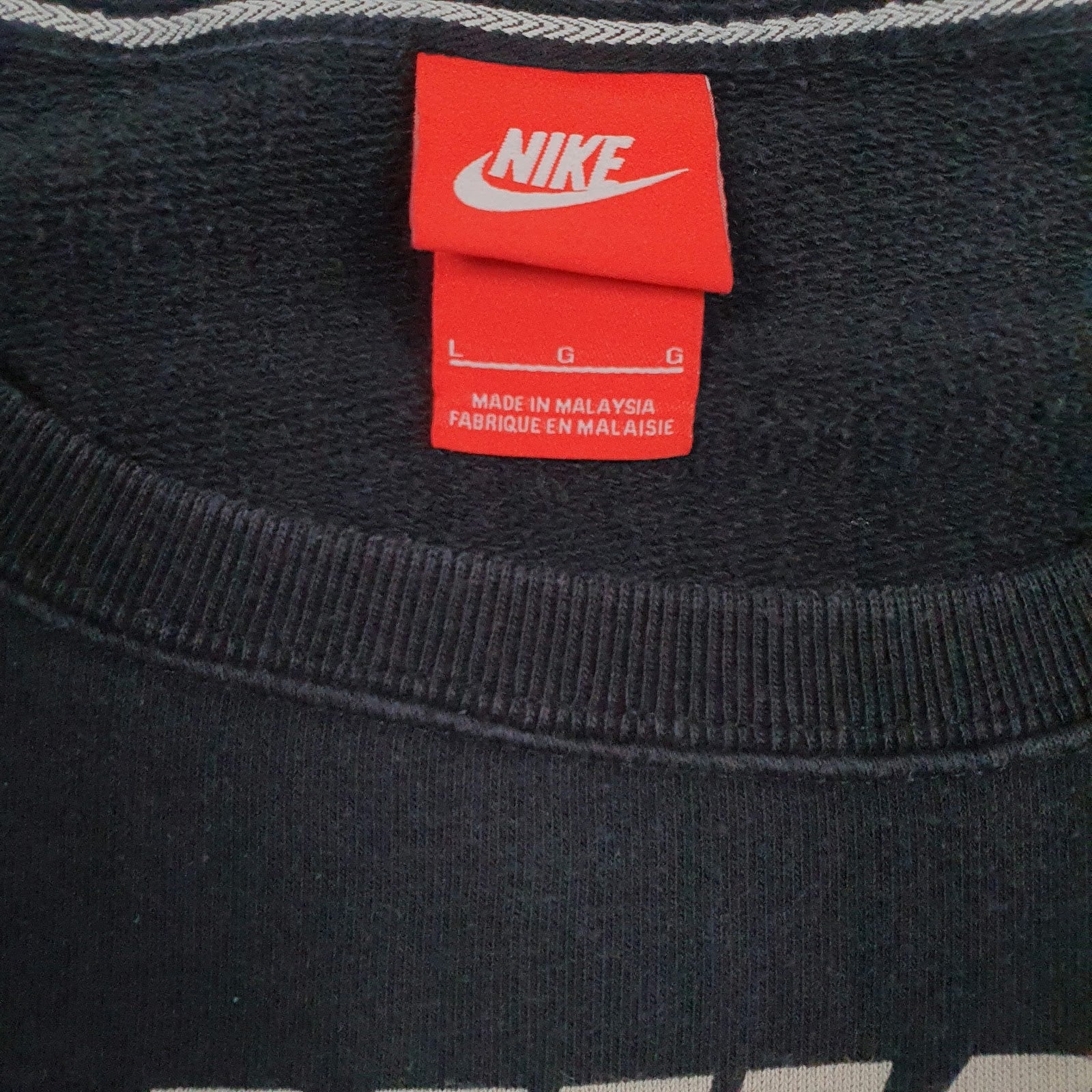 Womens Black Nike  Crewneck Jumper