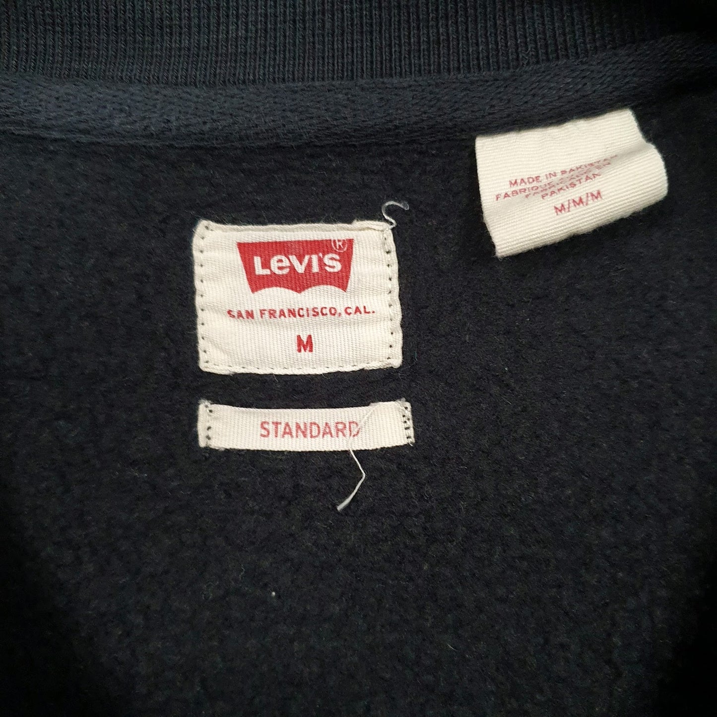 Mens Black Levis  Crewneck Jumper