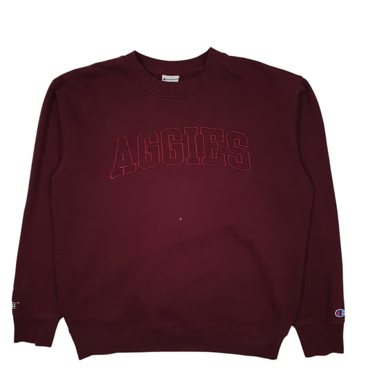 Mens Burgundy Champion New Mexico State Aggies Crewneck Jumper
