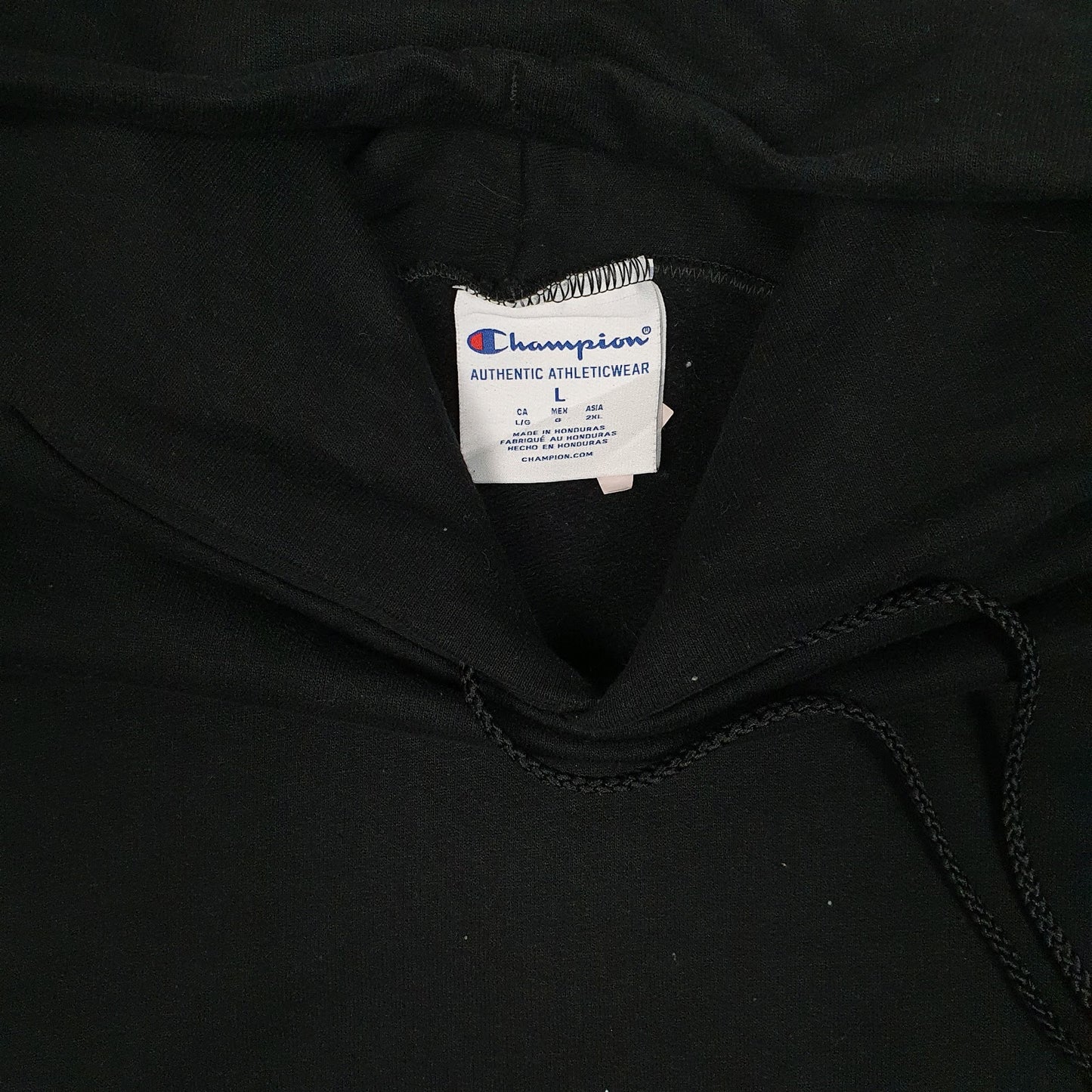 Mens Black Champion Alpine Academy Skiing Hoodie Jumper