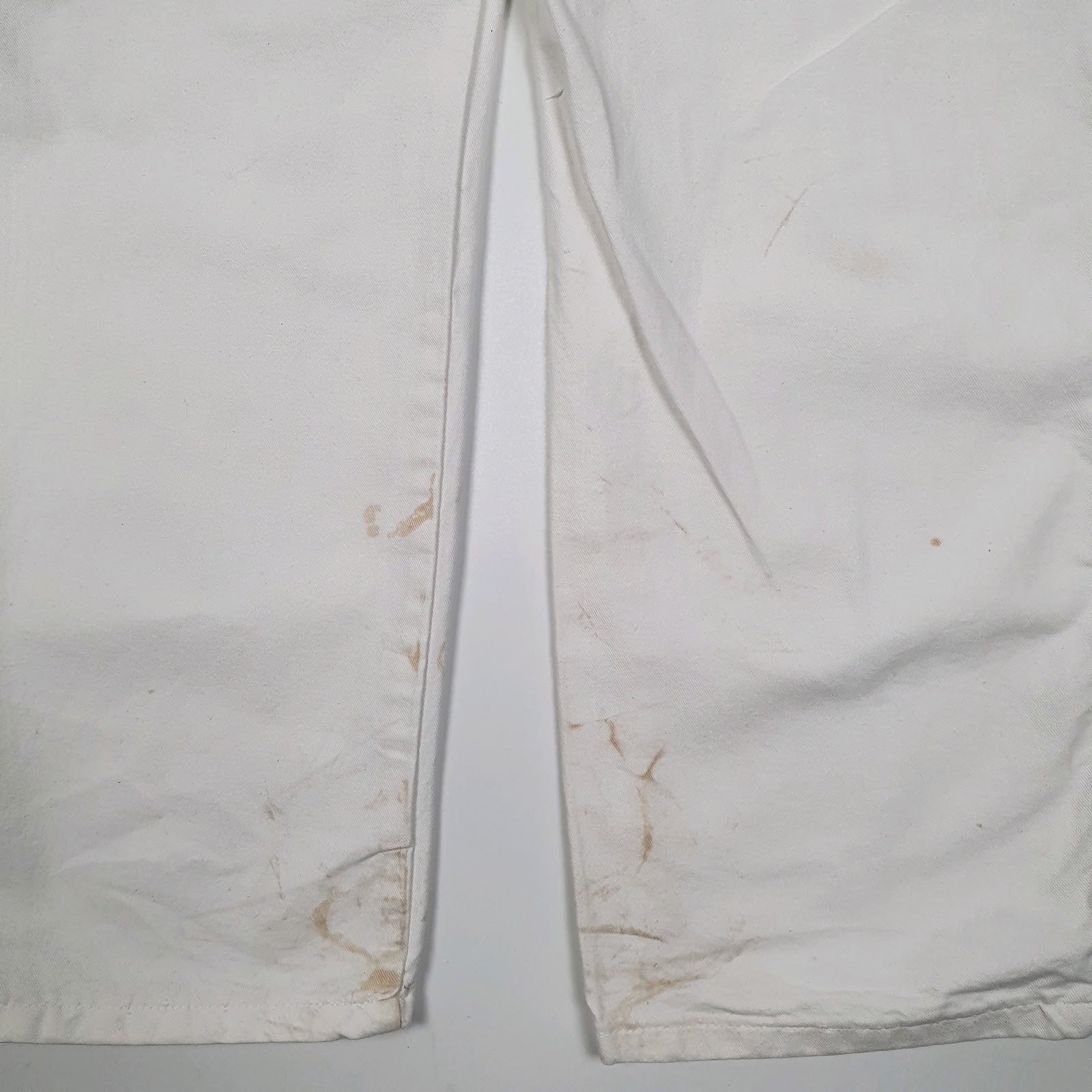 Mens White Dickies Painter  Trousers