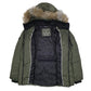 Womens Green Nautica Parka Crewneck Coat