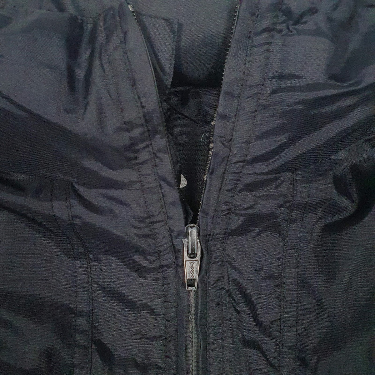Mens Black Fila Hooded  Coat