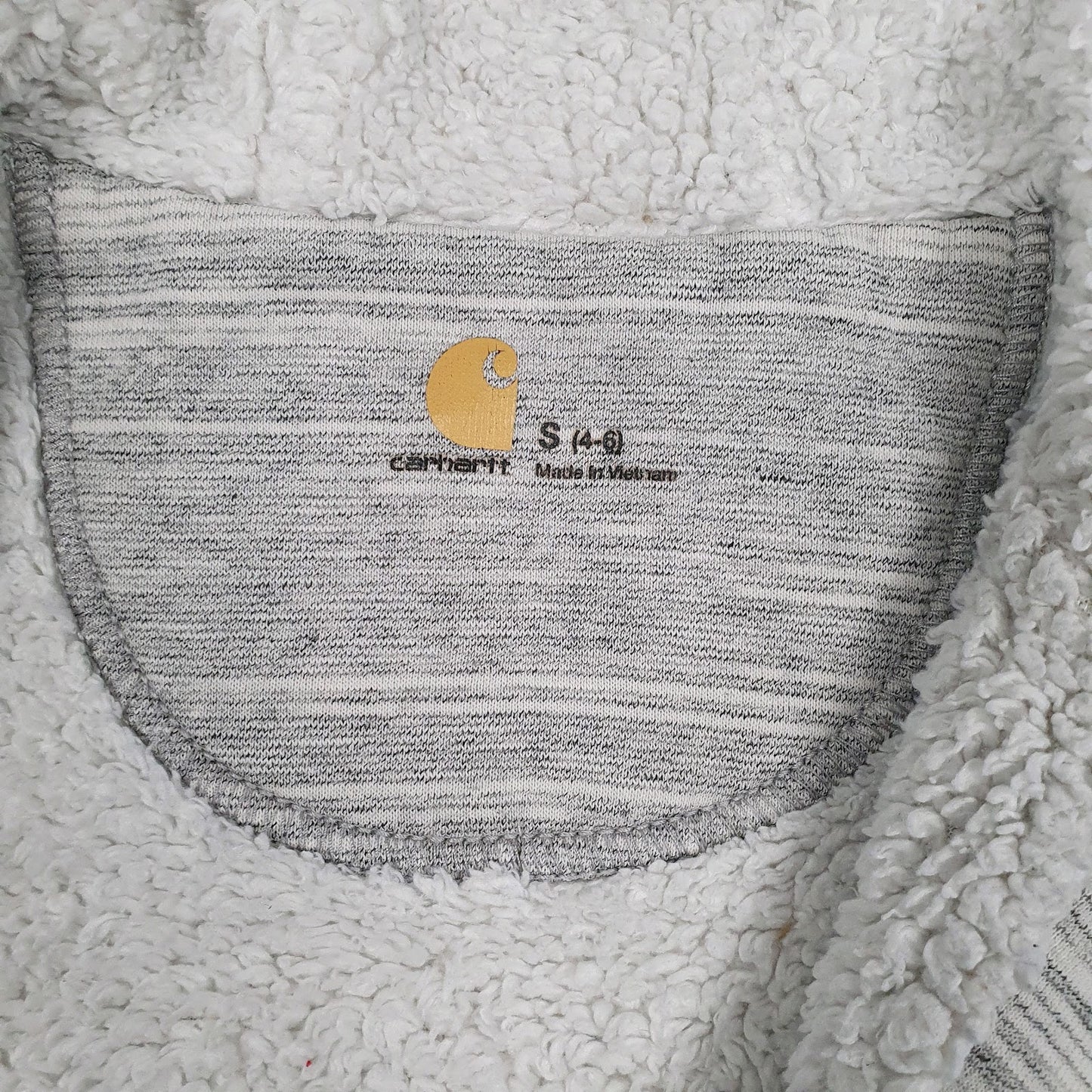 Womens Grey Carhartt Sherps lining Full Zip Jumper