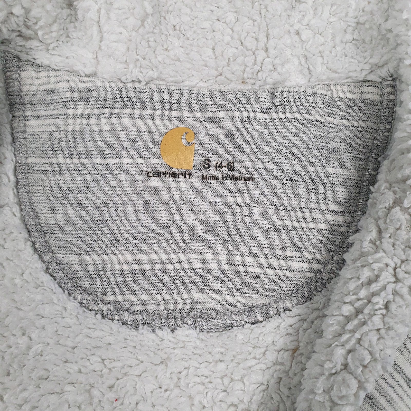 Womens Grey Carhartt Sherps lining Full Zip Jumper