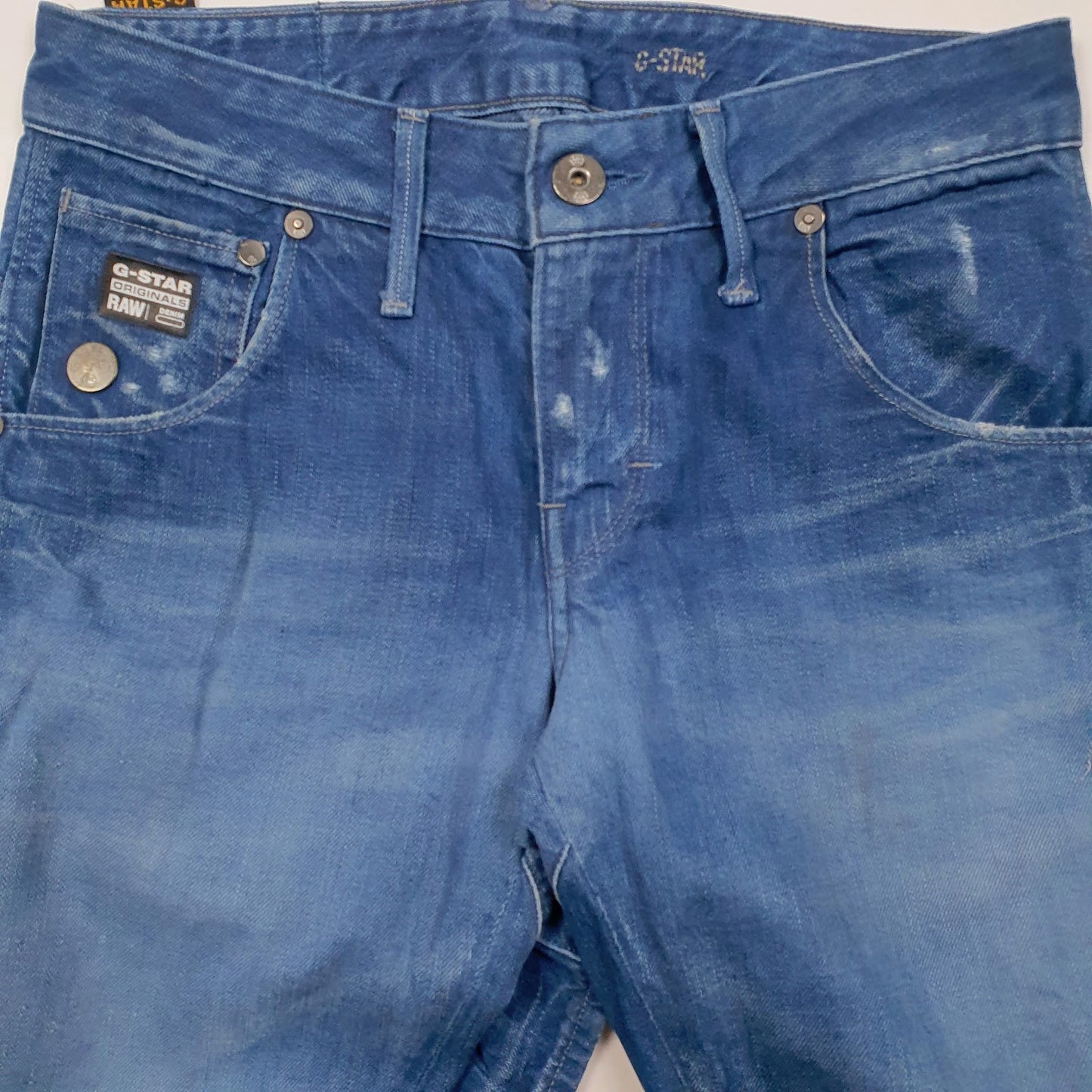 Womens Blue G-Star Distressed  Jeans