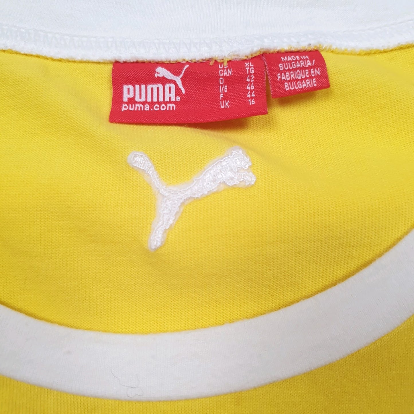 Womens Yellow Puma   T Shirt