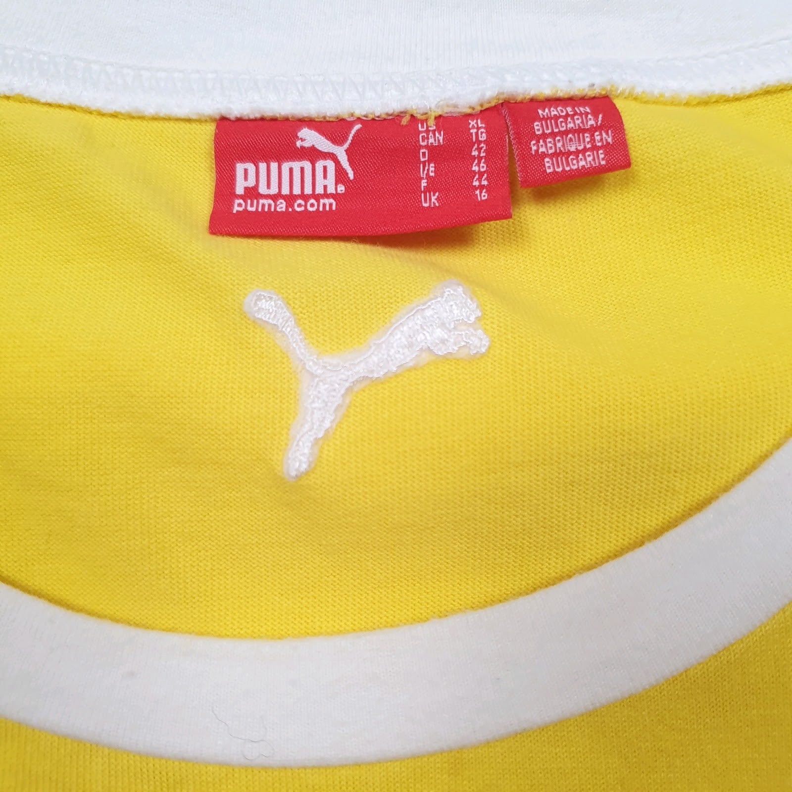 Womens Yellow Puma   T Shirt