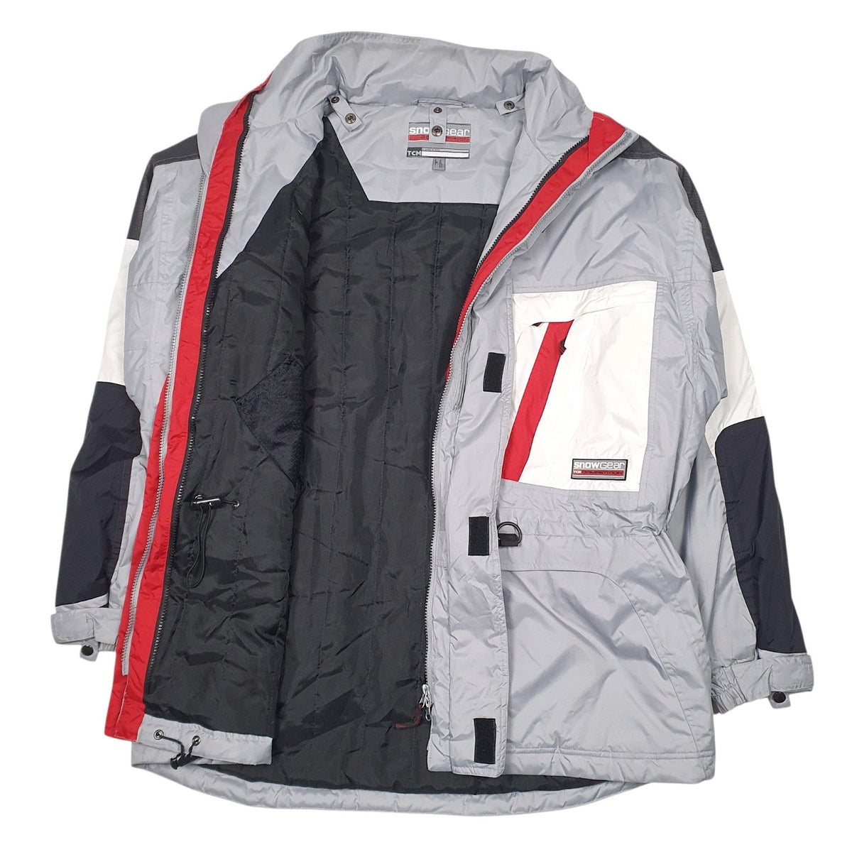 Mens Grey Snow Gear Vintage Ski  Coat