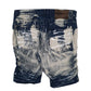 Mens Blue Blue Cult Distressed  Shorts