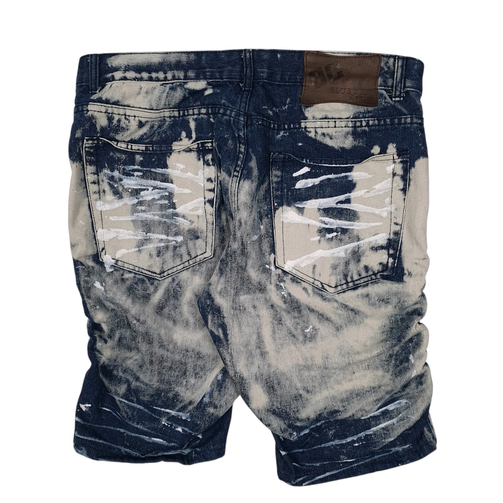 Mens Blue Blue Cult Distressed  Shorts