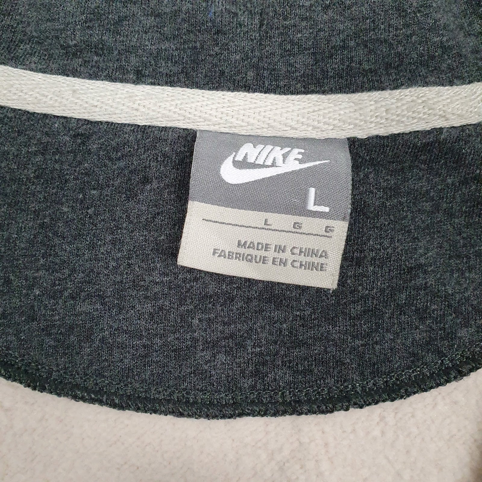 Mens Beige Nike 00s Full Zip Jumper