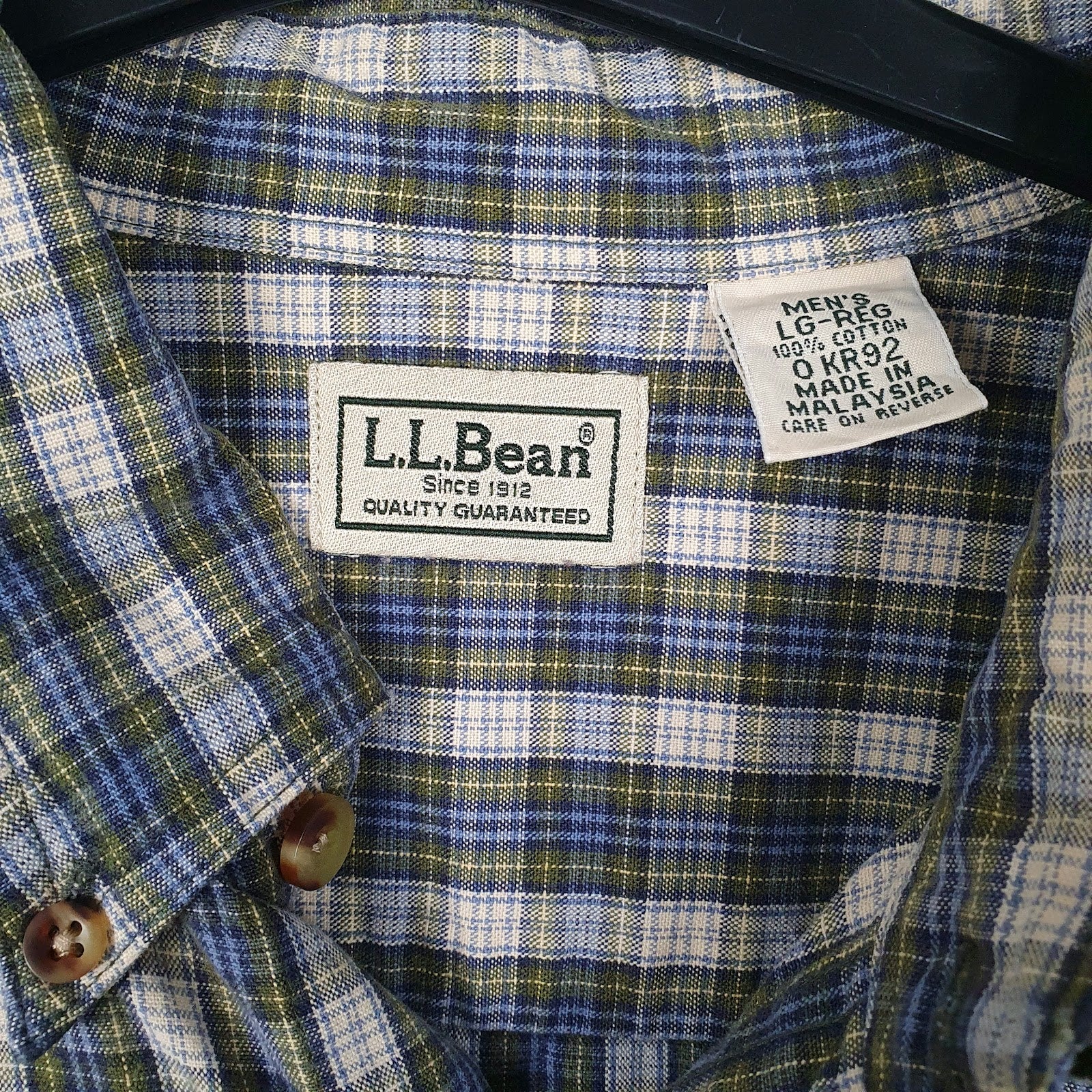 Mens Blue L.L.Bean   Shirt