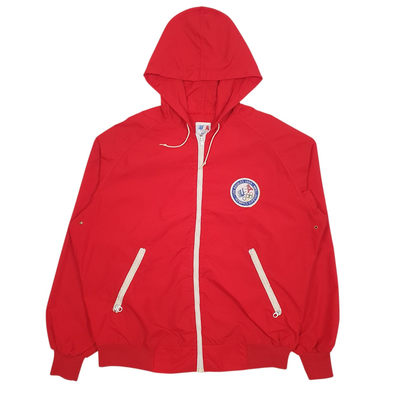 Mens Red Levis Vintage 1984 LA Olympics  Coat