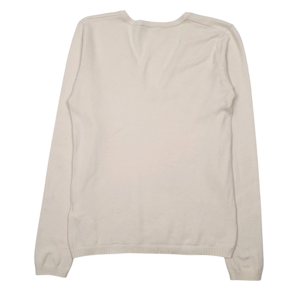 Womens Cream United Colors Of Benetton  V Neck Jumper