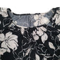 Womens Black Bonmarche Floral Blouse  T Shirt