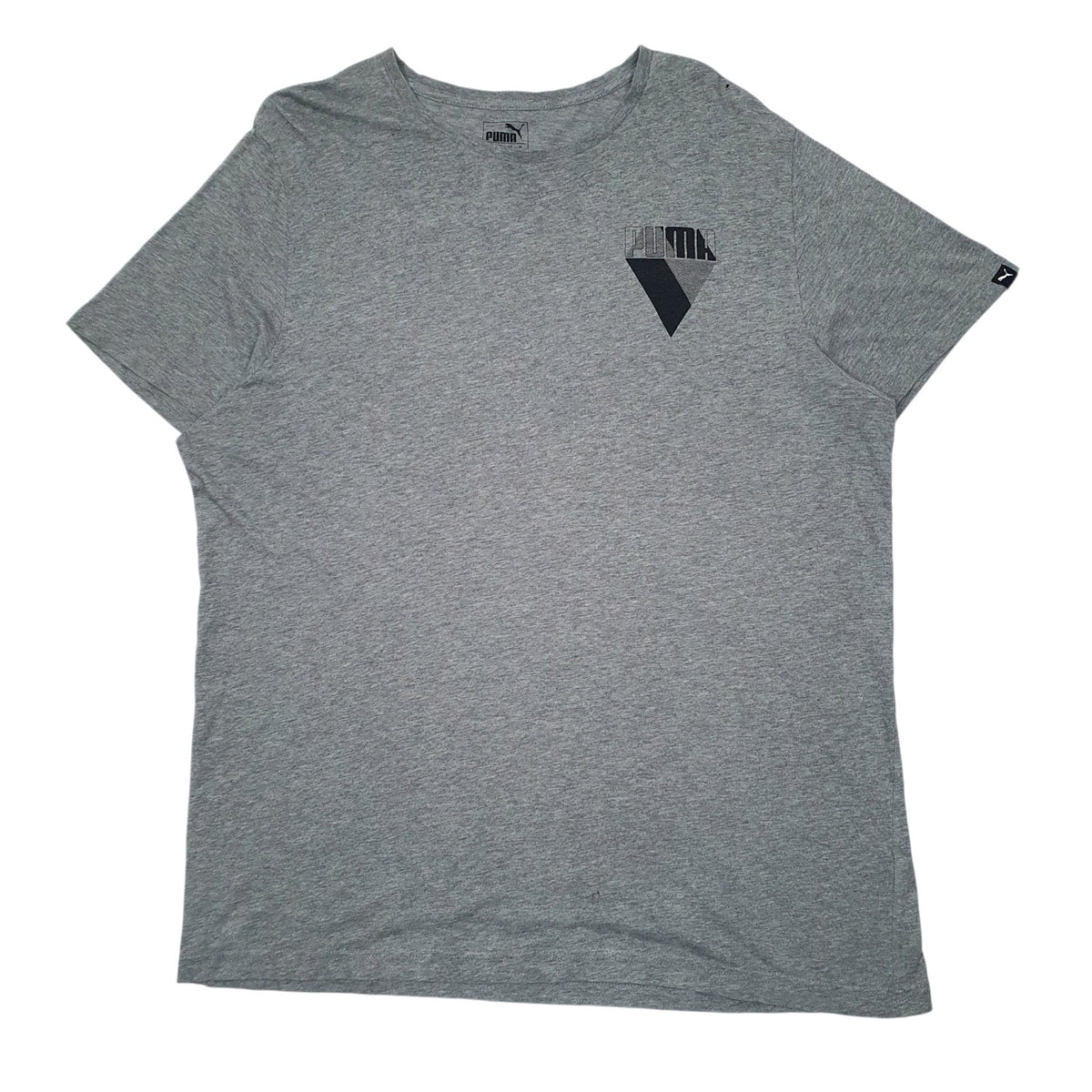 Mens Grey Puma  Short Sleeve T Shirt