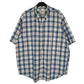 Mens Blue Eddie Bauer  Short Sleeve Shirt