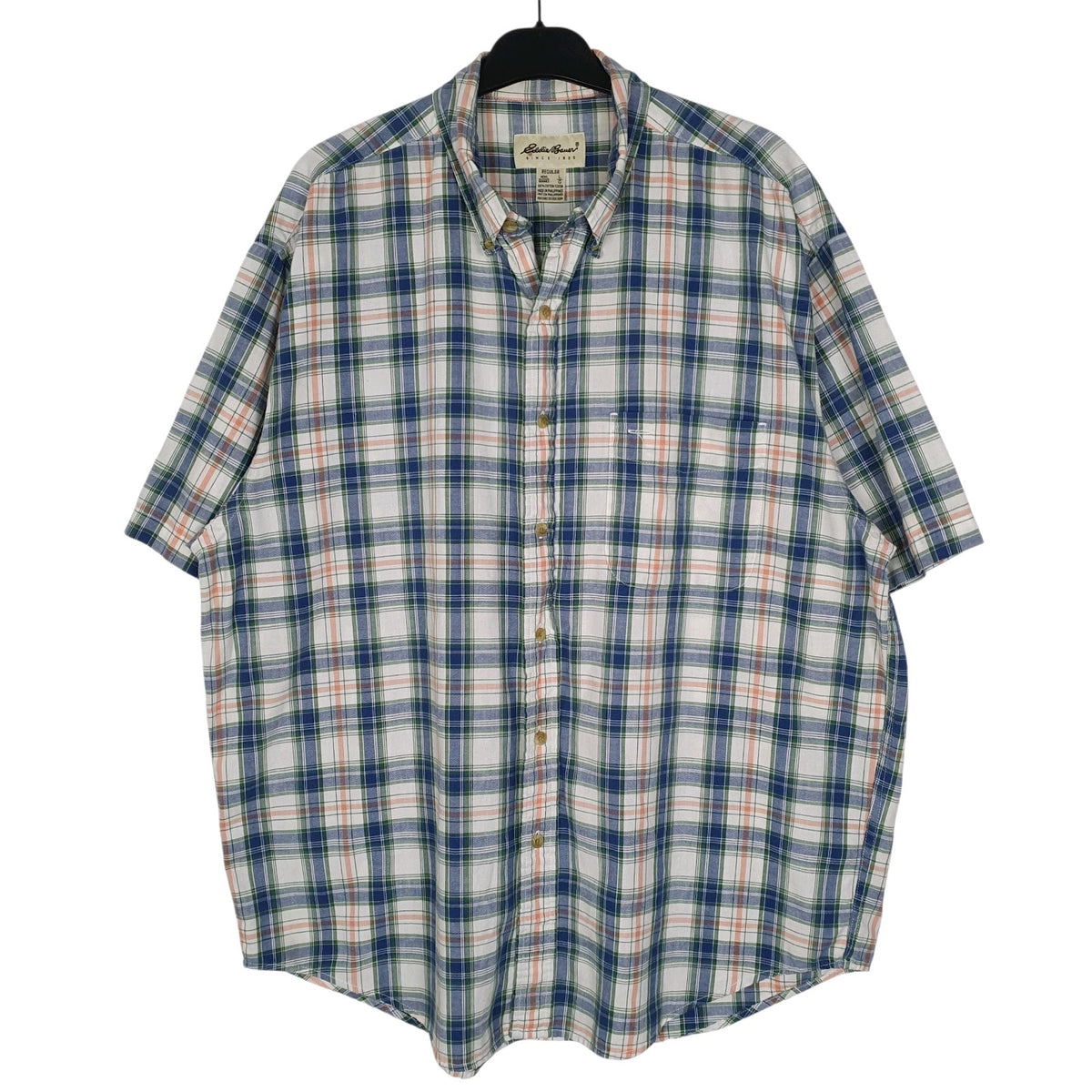 Mens Blue Eddie Bauer  Short Sleeve Shirt