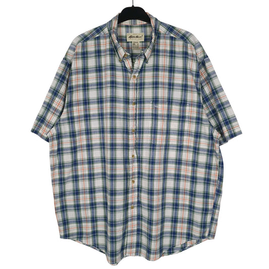 Mens Blue Eddie Bauer  Short Sleeve Shirt