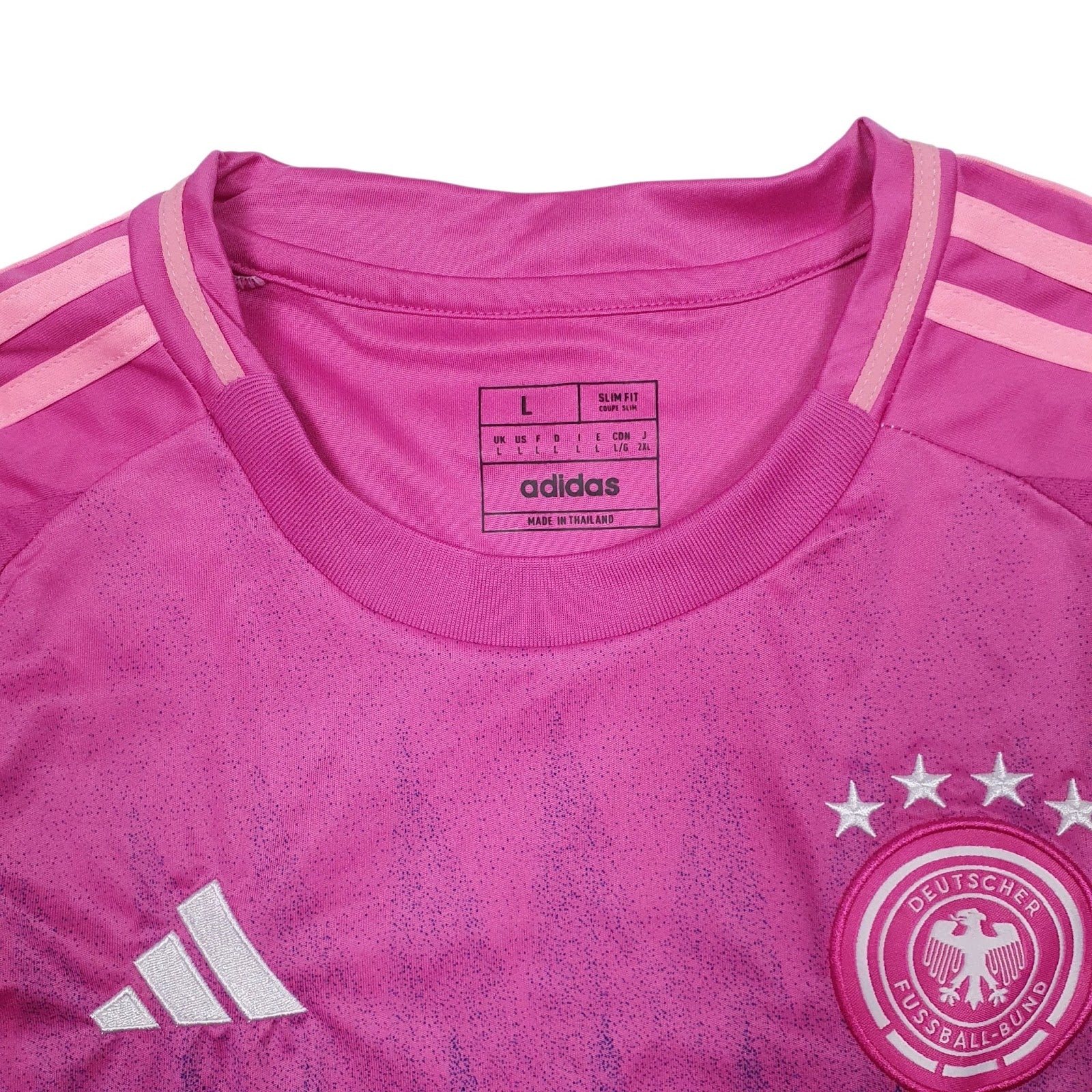 Womens Pink Adidas Germany FC 2024-25 Football Jersey  T Shirt