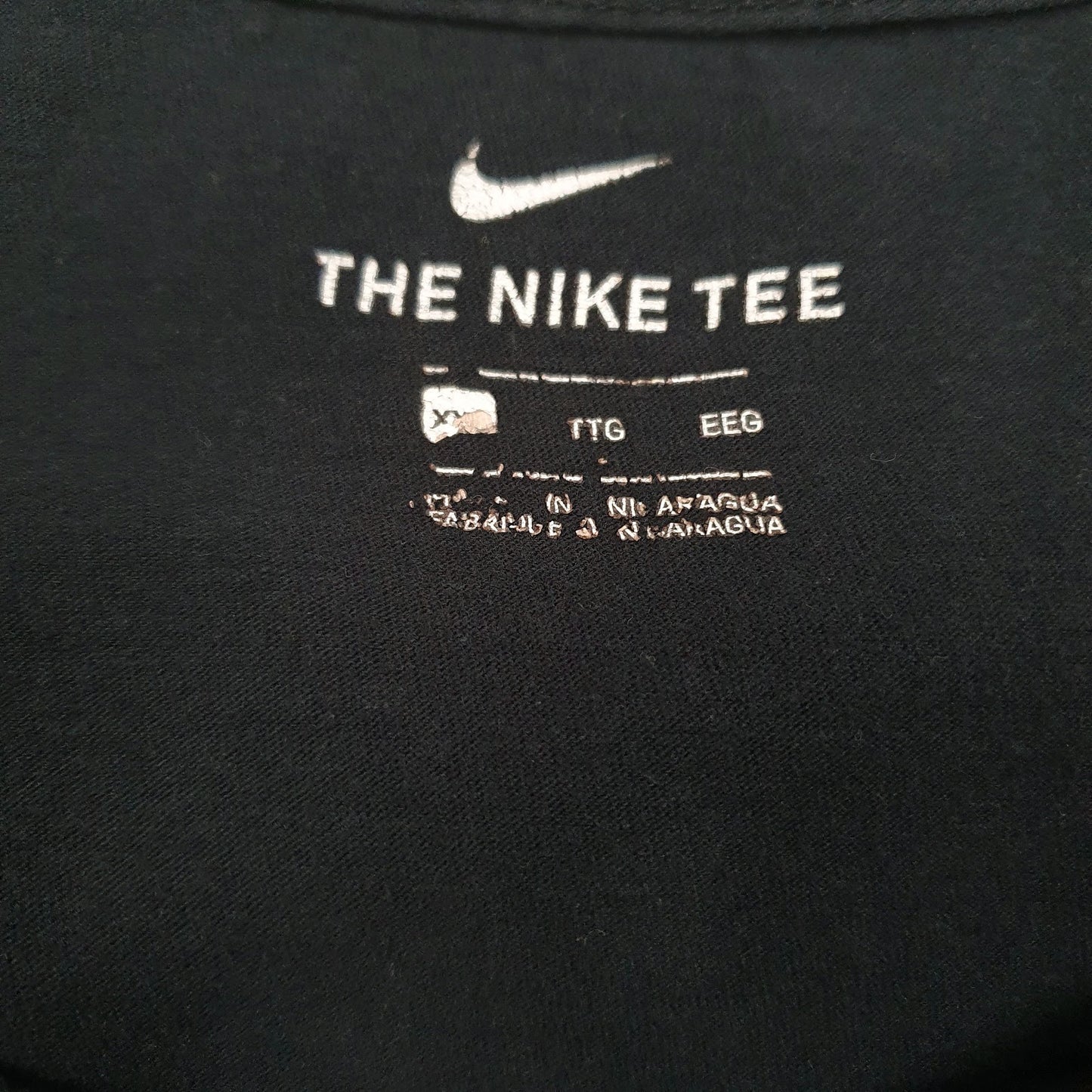 Mens Black Nike Spellout  T Shirt