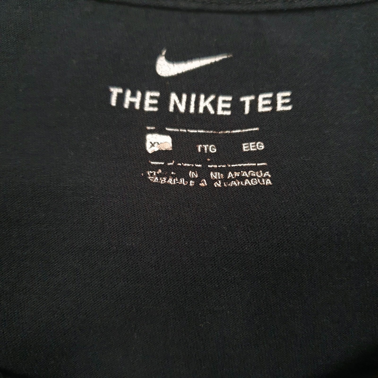 Mens Black Nike Spellout  T Shirt