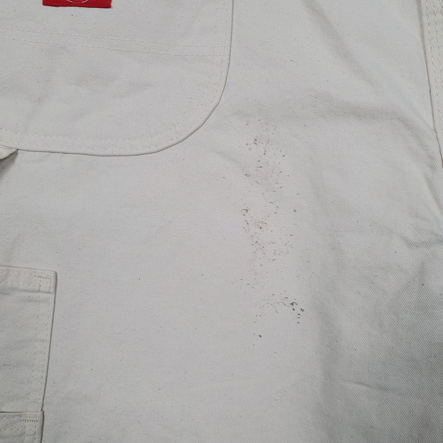 Mens White Dickies Painter  Trousers