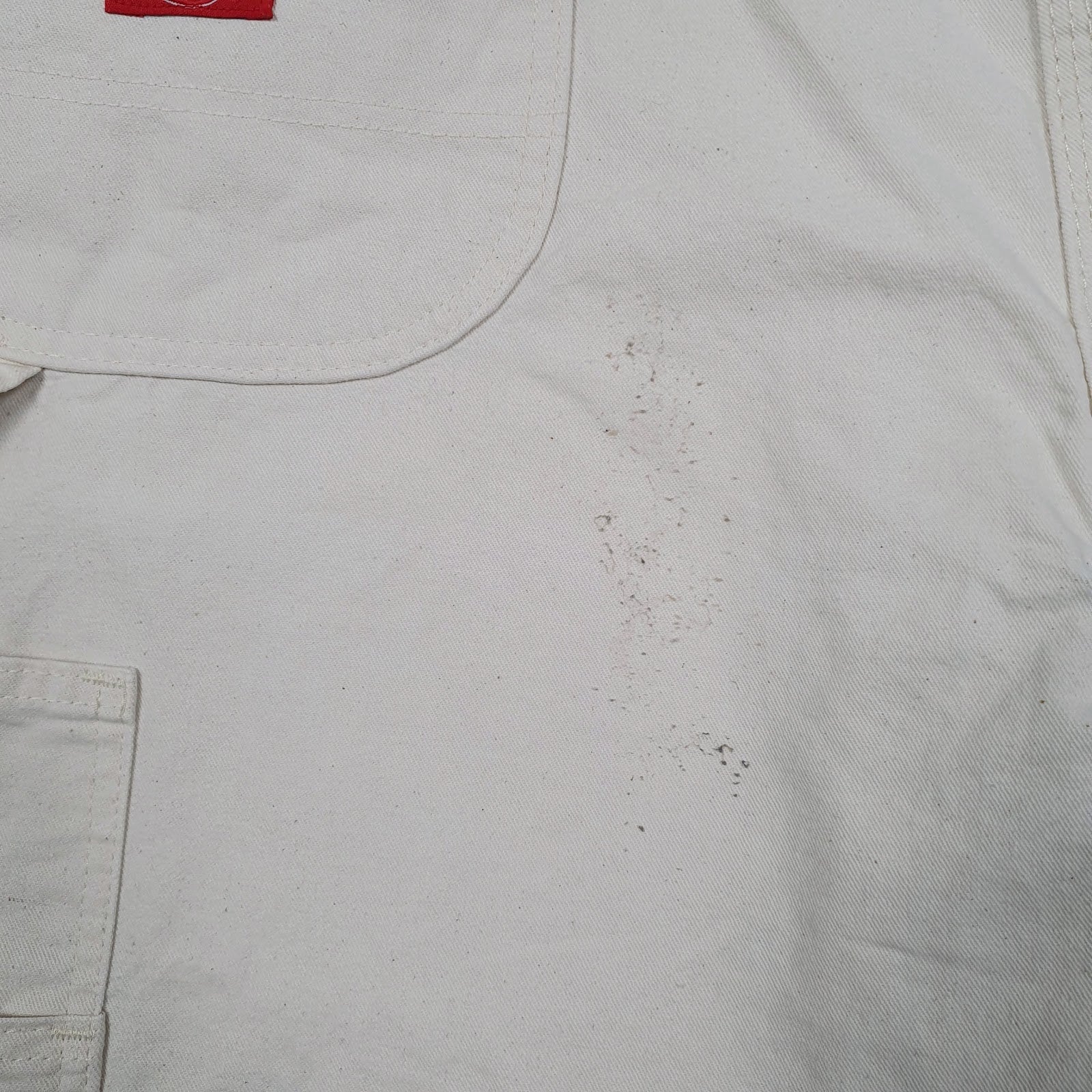 Mens White Dickies Painter  Trousers