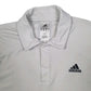Mens White Adidas Golf Activewear Cardigan Polo Shirt