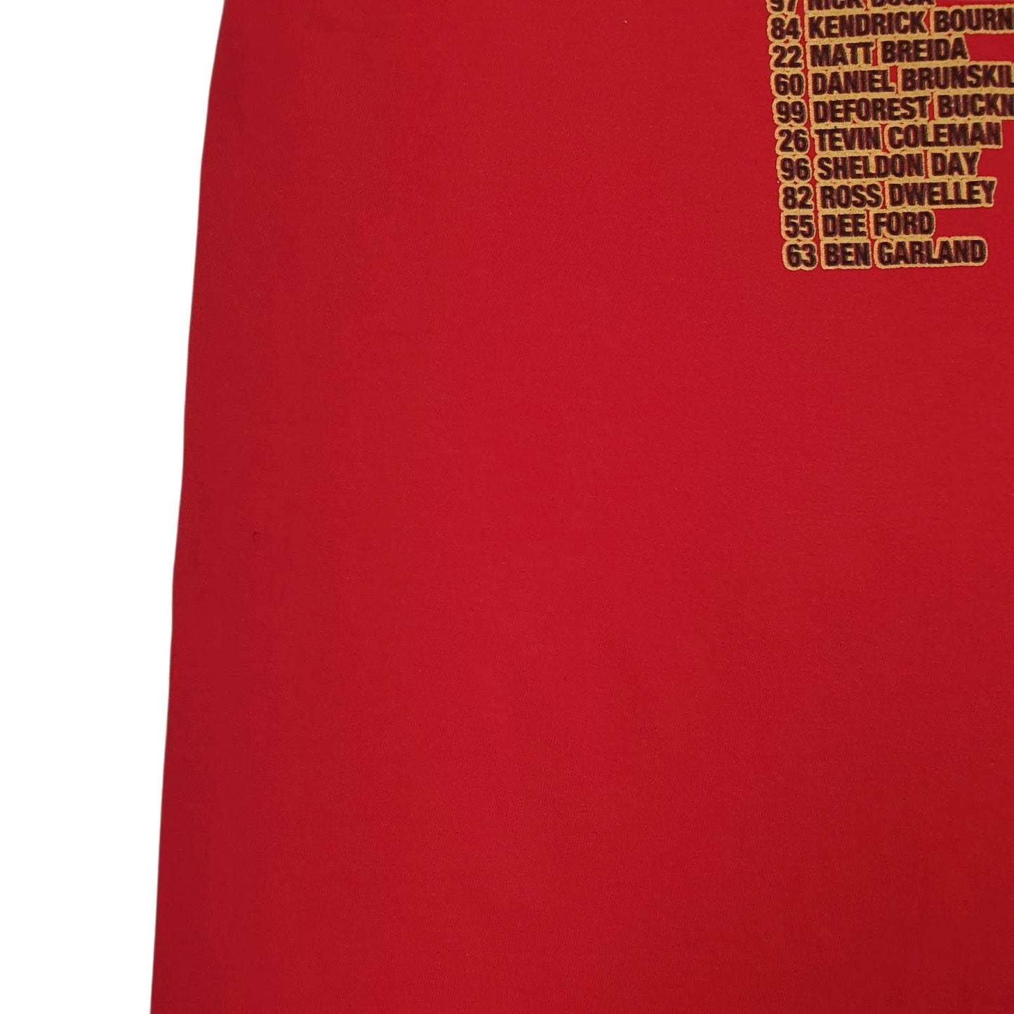 Mens Red Fruit Of The Loom Superbowl 2020  T Shirt