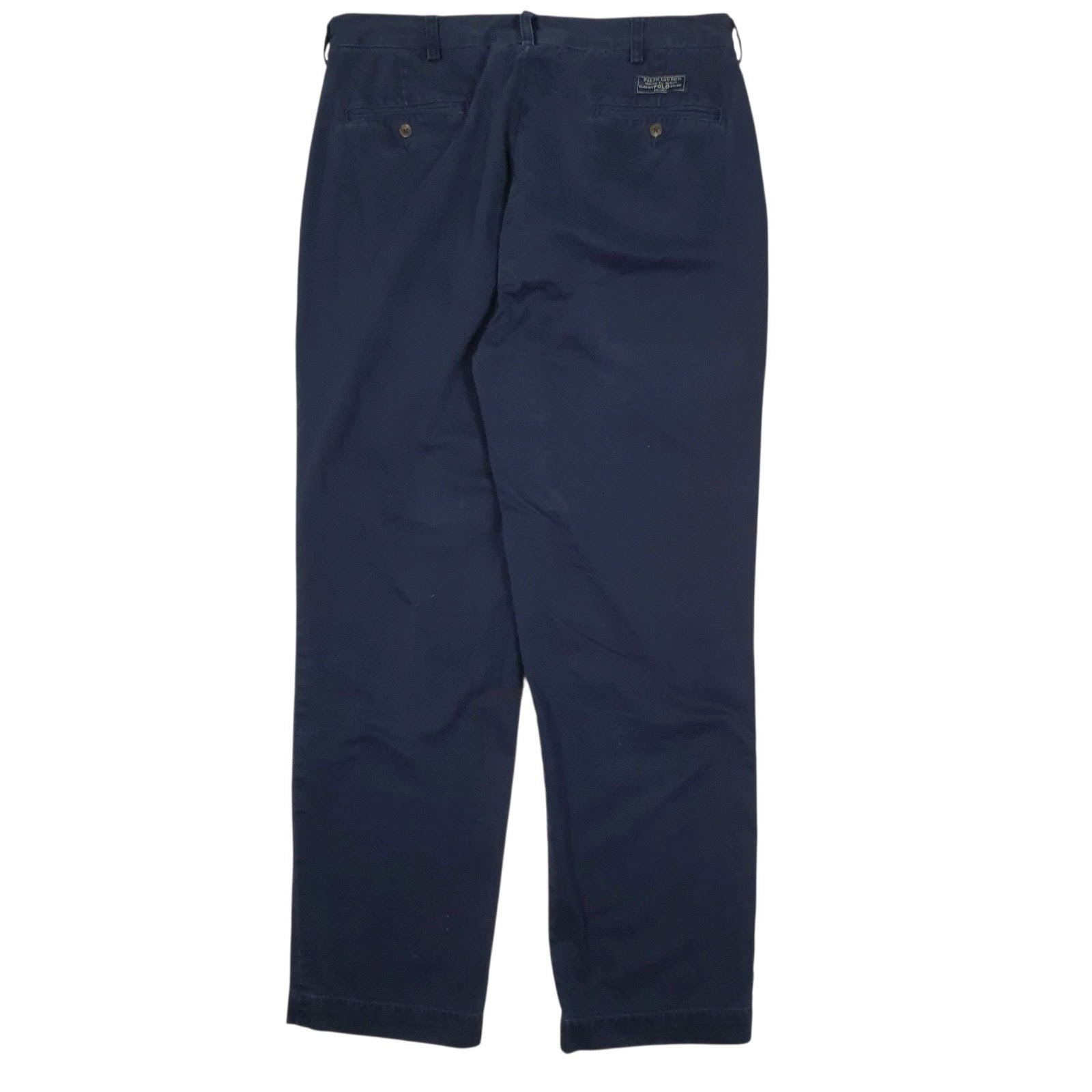 Mens Navy Polo Ralph Lauren Andrew Pant Double Pleated  Trousers