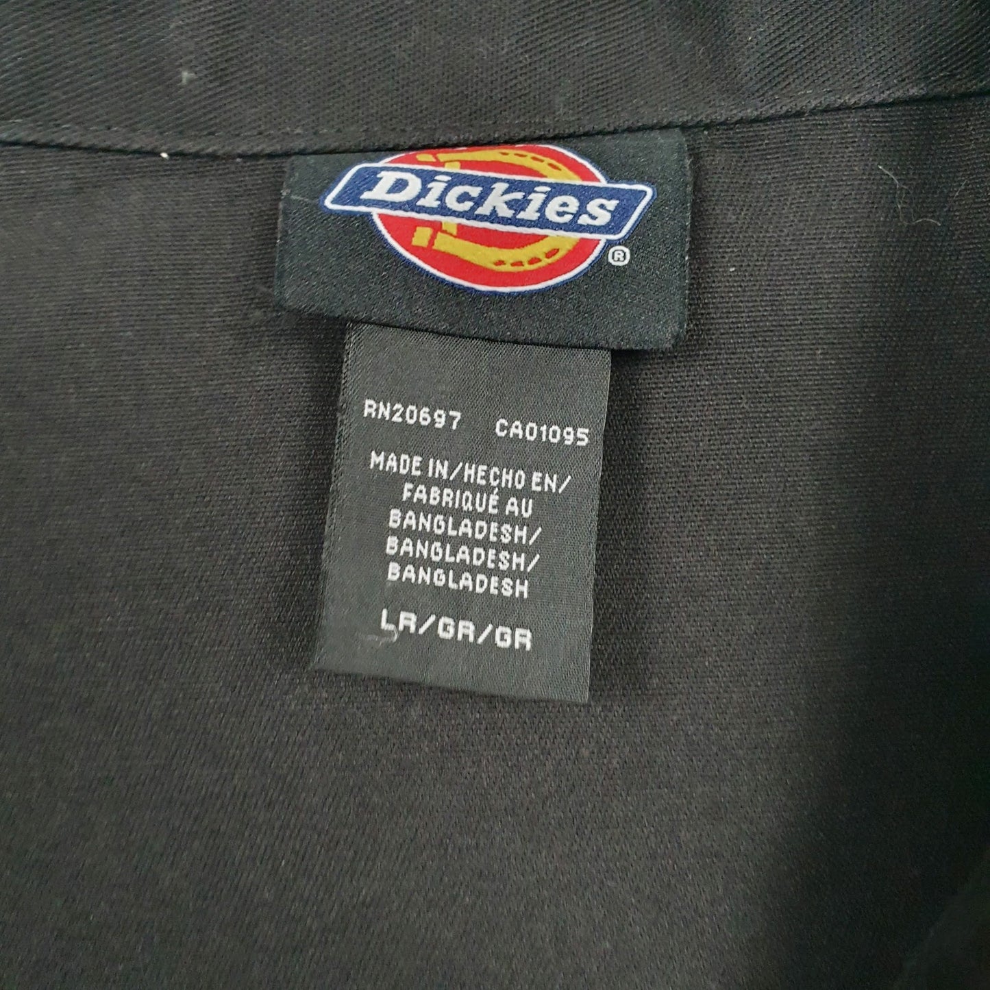 Mens Black Dickies Eisenhower Windbreaker Crewneck Coat
