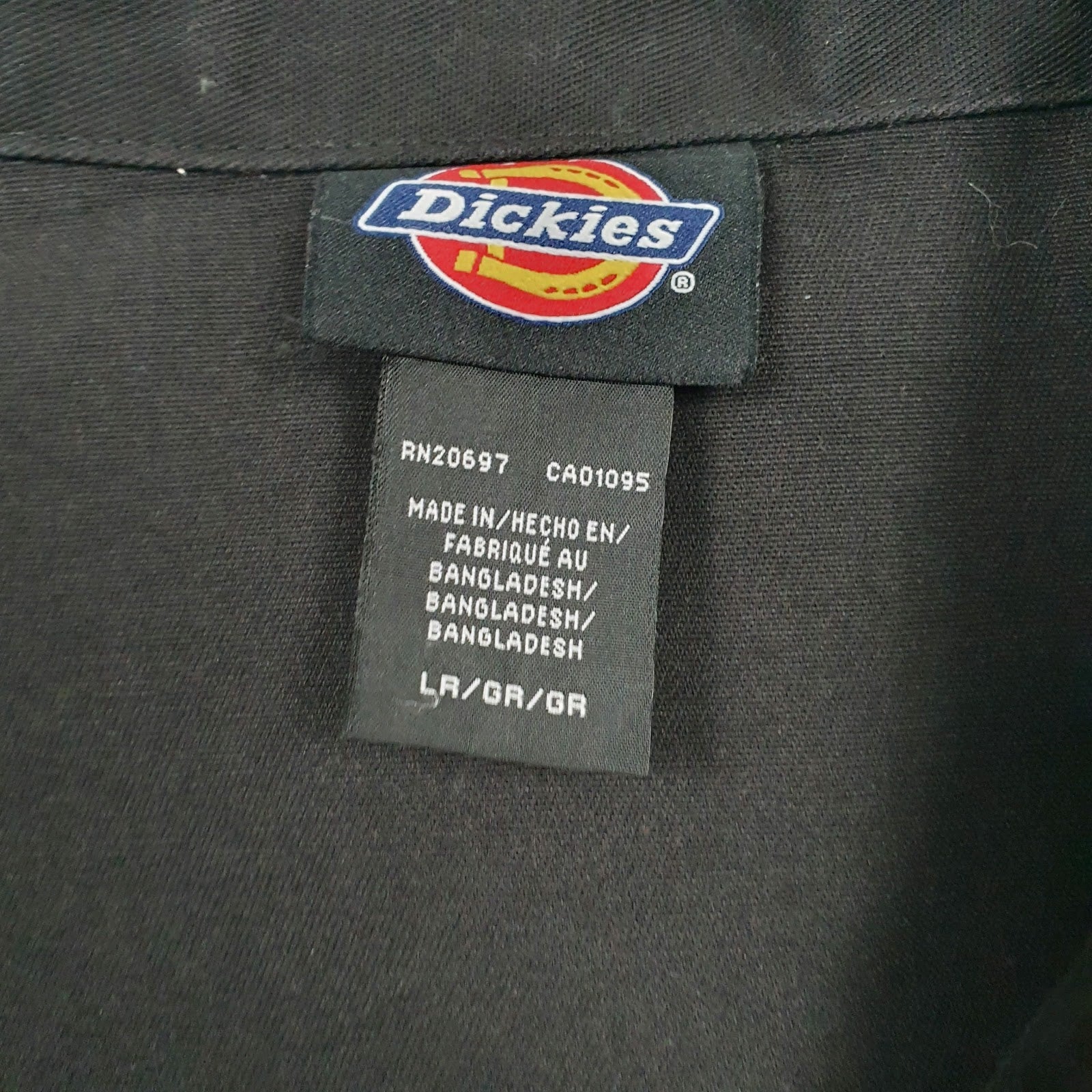 Mens Black Dickies Eisenhower Windbreaker Crewneck Coat