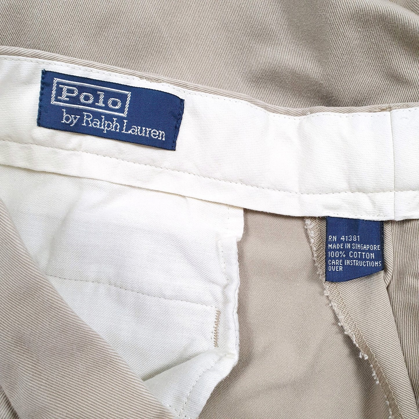 Mens Brown Polo Ralph Lauren Pleated  Trousers