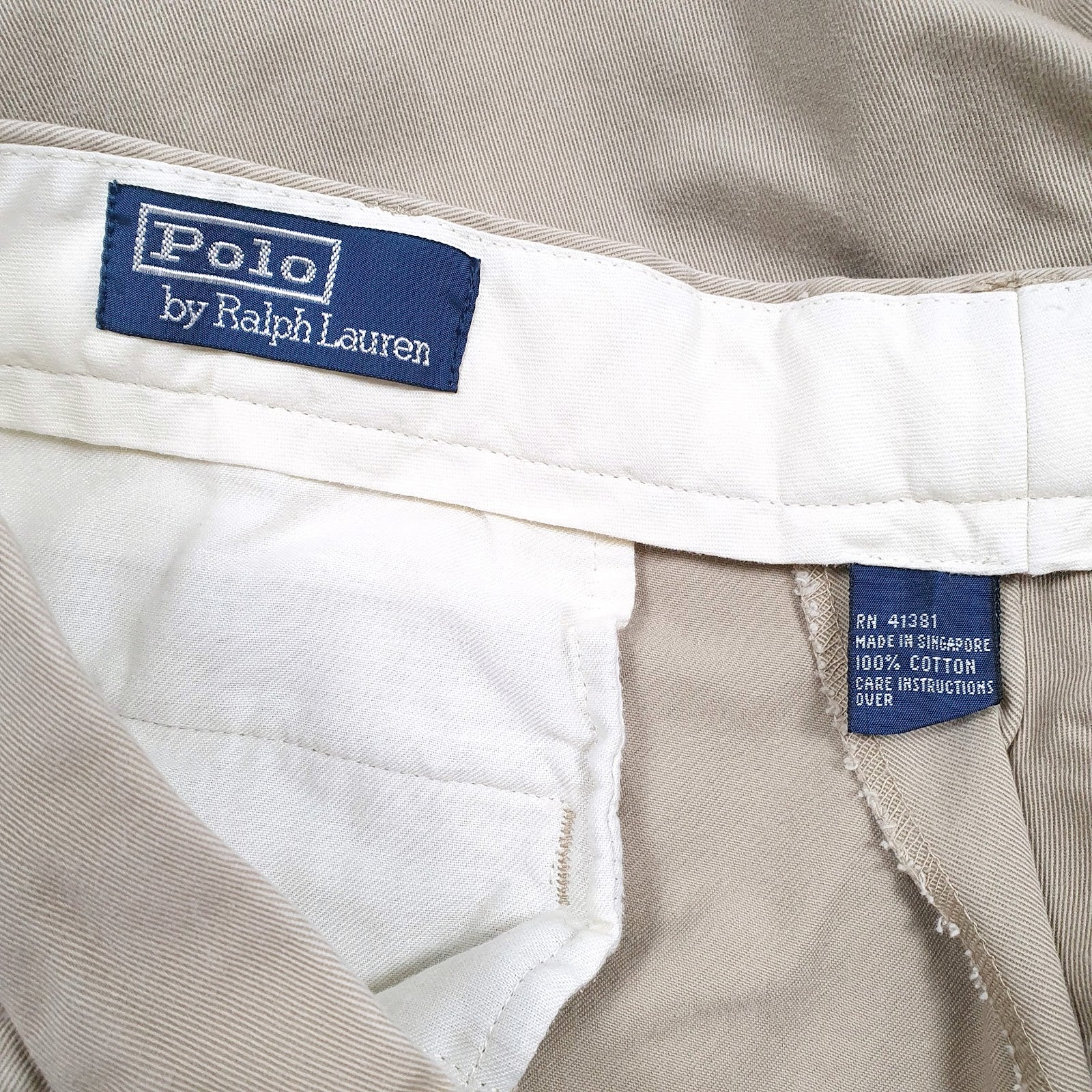 Mens Brown Polo Ralph Lauren Pleated  Trousers