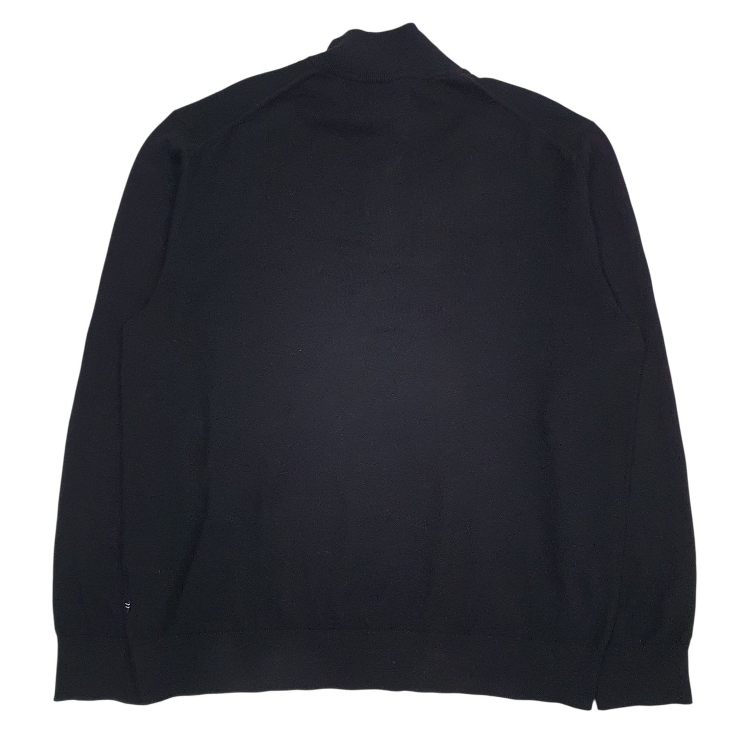 Mens Black Nautica  Quarter Zip Jumper