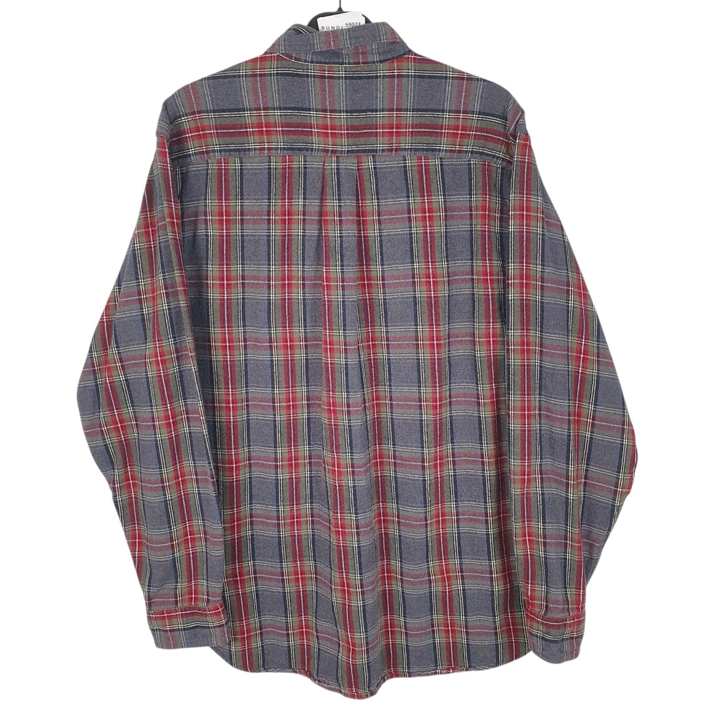 Mens Grey L.L.Bean Flannel  Shirt