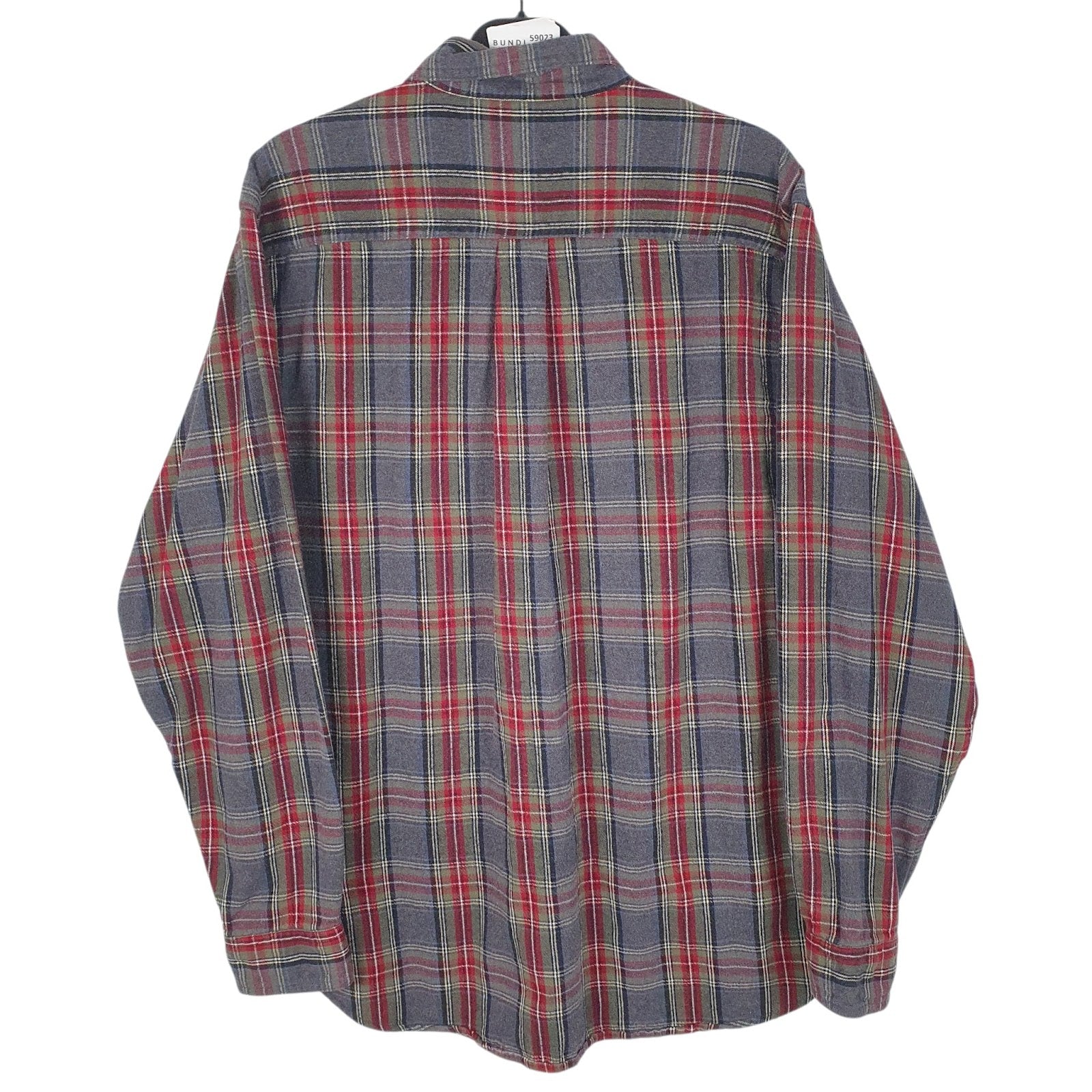 Mens Grey L.L.Bean Flannel  Shirt