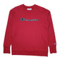 Mens Red Champion  Crewneck Jumper